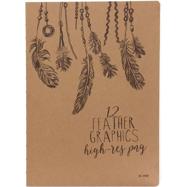 D3900 Sketch Pad Feathers 26 x 19 cm 240 p